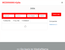 Tablet Screenshot of jobs.medianama.com